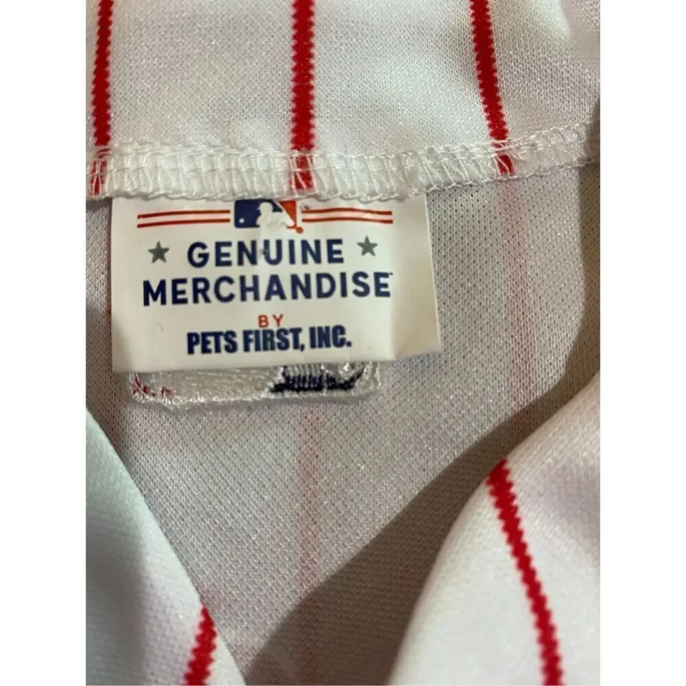 NWOT, Philadelphia, Phillys, dog, red and white striped jersey size medium